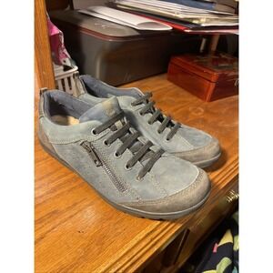 Earth Origins Women's 9.5 Rachel Blue Lace Shoes Boho